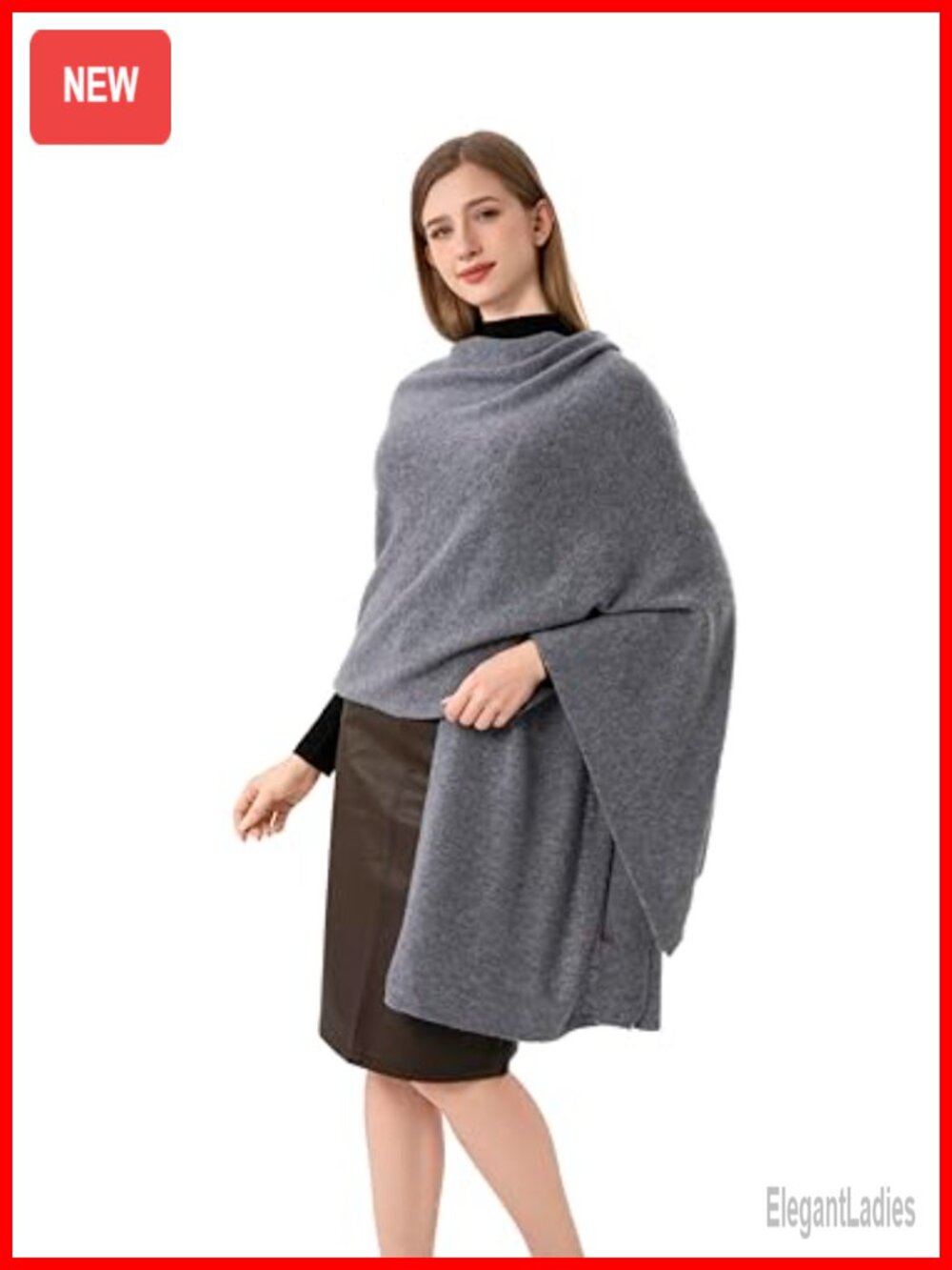 100% Cashmere Knitted Scarf Wrap Stole Pashmina
